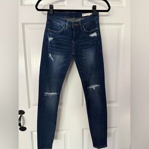 Blank NYC Blue Skinny Distressed Jeans